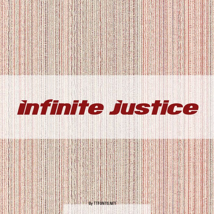 Infinite Justice example